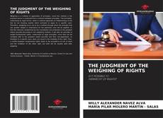 Capa do livro de THE JUDGMENT OF THE WEIGHING OF RIGHTS 