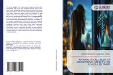 Portada del libro de AN ANALYTICAL STUDY OF EDUCATIONAL SCHEMES FOR SCHEDULED TRIBES
