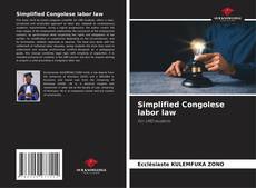 Bookcover of Simplified Congolese labor law
