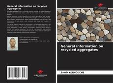 General information on recycled aggregates kitap kapağı