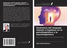 Обложка Síndromes del lenguaje infantil e hipótesis en la psicolingüística y la neurolingüística