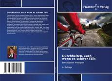 Capa do livro de Durchhalten, auch wenn es schwer fällt 