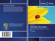 Buchcover von Dem Jahr Sinn geben