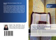 Couverture de Semantic Structural Analysis of Qurʾanic Verses