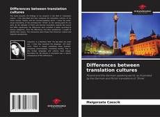 Couverture de Differences between translation cultures