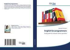 Bookcover of English for programmers
