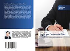 Capa do livro de Health as a Fundamental Right in Nepal 