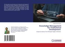 Knowledge Management for Institutional Development kitap kapağı