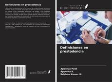 Buchcover von Definiciones en prostodoncia