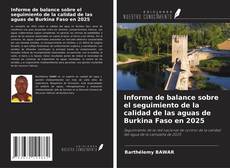 Capa do livro de Informe de balance sobre el seguimiento de la calidad de las aguas de Burkina Faso en 2025 