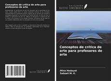 Buchcover von Conceptos de crítica de arte para profesores de arte