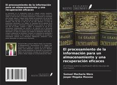 Copertina di El procesamiento de la información para un almacenamiento y una recuperación eficaces