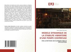 MODELE DYNAMIQUE DE LA STABILITE VIBRATOIRE D’UNE POMPE CENTRIFUGE kitap kapağı