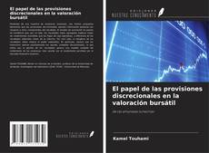 Capa do livro de El papel de las provisiones discrecionales en la valoración bursátil 
