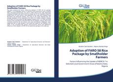 Capa do livro de Adoption of FARO 58 Rice Package by Smallholder Farmers 