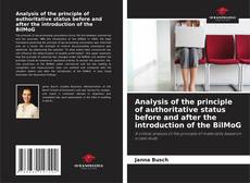 Borítókép a  Analysis of the principle of authoritative status before and after the introduction of the BilMoG - hoz