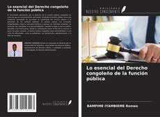 Lo esencial del Derecho congoleño de la función pública kitap kapağı