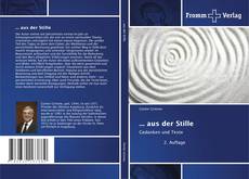Copertina di ... aus der Stille