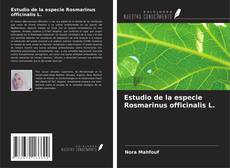 Capa do livro de Estudio de la especie Rosmarinus officinalis L. 