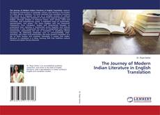 Borítókép a  The Journey of Modern Indian Literature in English Translation - hoz
