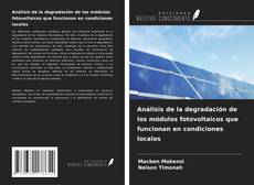 Capa do livro de Análisis de la degradación de los módulos fotovoltaicos que funcionan en condiciones locales 