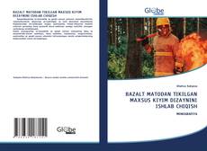 BAZALT MATODAN TIKILGAN MAXSUS KIYIM DIZAYNINI ISHLAB CHIQISH的封面
