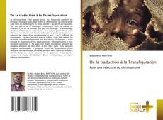 Capa do livro de De la traduction à la Transfiguration 