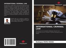 Capa do livro de INTERNATIONAL CRIMINAL LAW 