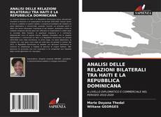 Capa do livro de ANALISI DELLE RELAZIONI BILATERALI TRA HAITI E LA REPUBBLICA DOMINICANA 