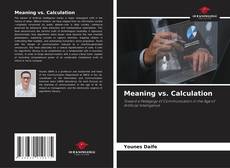 Capa do livro de Meaning vs. Calculation 
