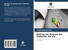 Copertina di Beitrag zur Analyse der Faktoren, die die