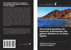 Portada del libro de Diversidad genética de especies amenazadas del género Ballota en el Sinaí, Egipto