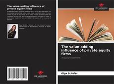Buchcover von The value-adding influence of private equity firms