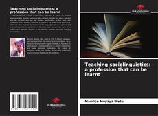 Buchcover von Teaching sociolinguistics: a profession that can be learnt