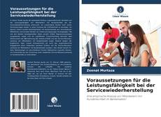 Capa do livro de Voraussetzungen für die Leistungsfähigkeit bei der Servicewiederherstellung 