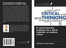 Portada del libro de El comunitarismo ecológico de J. Baird Callicott: un análisis crítico