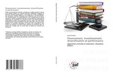Buchcover von Financement, investissement, diversification et performance