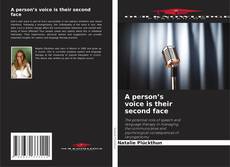 A person’s voice is their second face kitap kapağı
