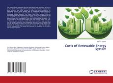 Costs of Renewable Energy System kitap kapağı