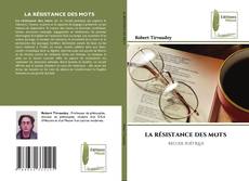 LA RÉSISTANCE DES MOTS kitap kapağı