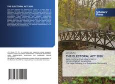 Portada del libro de THE ELECTORAL ACT 2026: