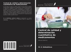 Control de calidad y determinación cuantitativa de medicamentos kitap kapağı