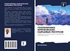 Buchcover von ГЕОПОЛИТИКА КРИТИЧЕСКИХ СЫРЬЕВЫХ РЕСУРСОВ