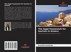 Borítókép a  The legal framework for tourism in Greece - hoz