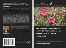 Portada del libro de Multiplicación masiva de la planta de Cristo mediante un biorreactor y el cultivo hidropónico