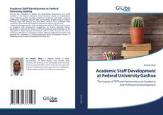 Couverture de Academic Staff Development at Federal University Gashua