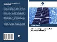 Обложка Solarenergieanlage für die Beleuchtung