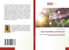 Capa do livro de Aux frontières du foncier 