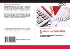 Couverture de Pensamiento Matemático III