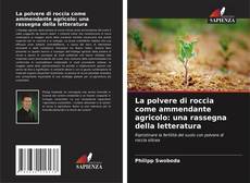 Обложка La polvere di roccia come ammendante agricolo: una rassegna della letteratura